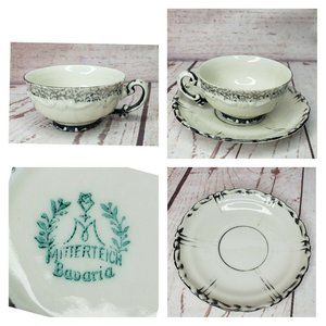 Mitterteich Bavaria Mini Tea Cup And Saucer